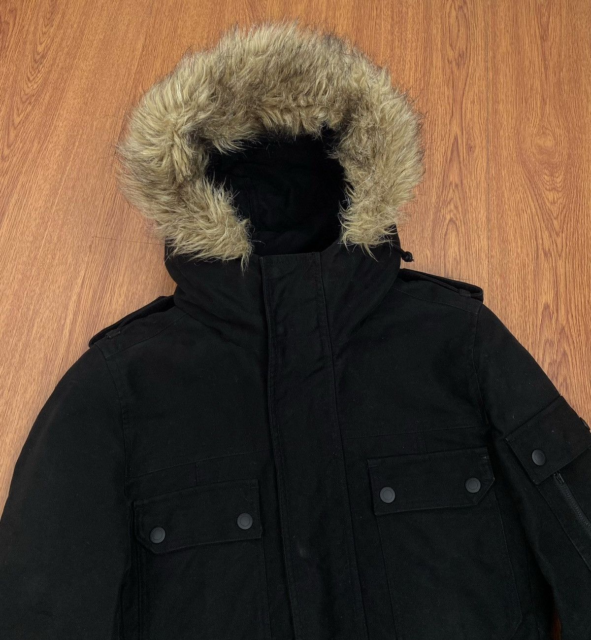 Japanese Brand × Le Grande Bleu (L.G.B.) × Schlussel Schlussel Raccoon fur parka jacket Size US M / EU 48-50 / 2 - 3 Thumbnail