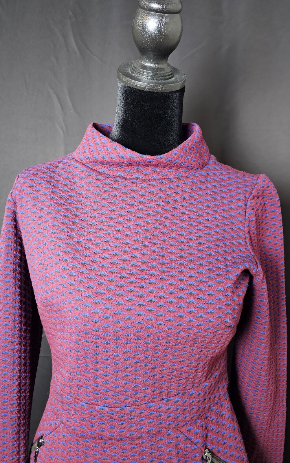 Other Maggy London Dress Pink Womens Size 4 Cowl Neck Zip Pockets Size S / US 4 / IT 40 - 2 Thumbnail