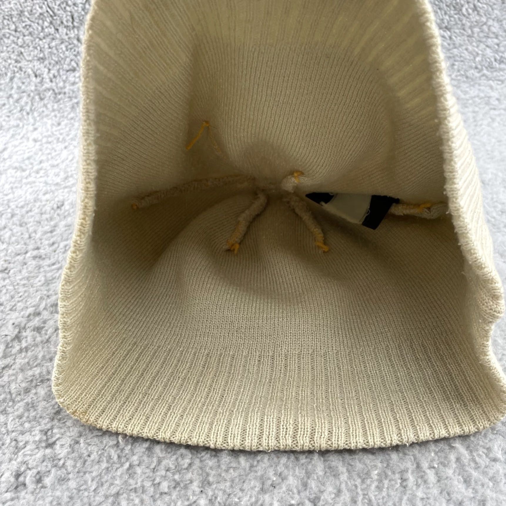 Timberland Timberland Beanie Hat Cap Beige Chunky Outdoor Streetwear Workwear 90's Skater Unisex Adults One Size Beanie Womens Mens Size ONE SIZE - 4 Thumbnail