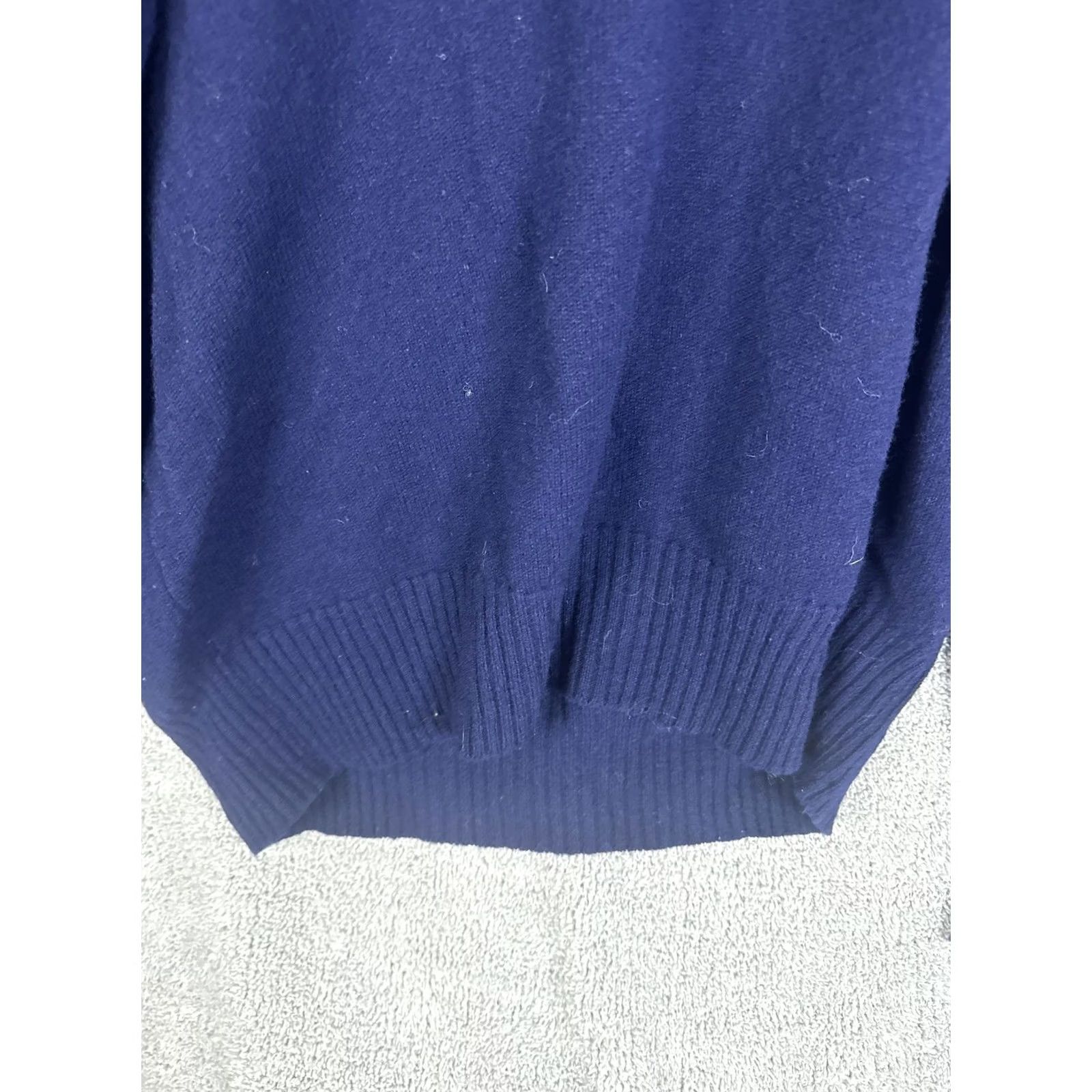 Vintage VINTAGE McGeorge Sweater Mens XL Navy Blue V Neck 100% Lambswool Made In Scotland Mens XL Knit Pullover Wool Solid Navy Blue Size US XL / EU 56 / 4 - 6 Thumbnail