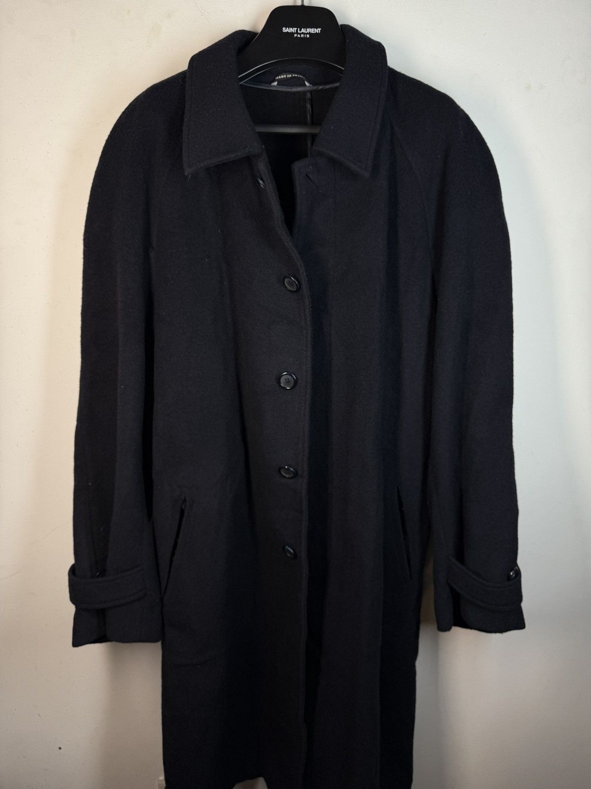 Yves Saint Laurent 90’s Wool YSL Coat Long France Size US M / EU 48-50 / 2 - 8 Thumbnail