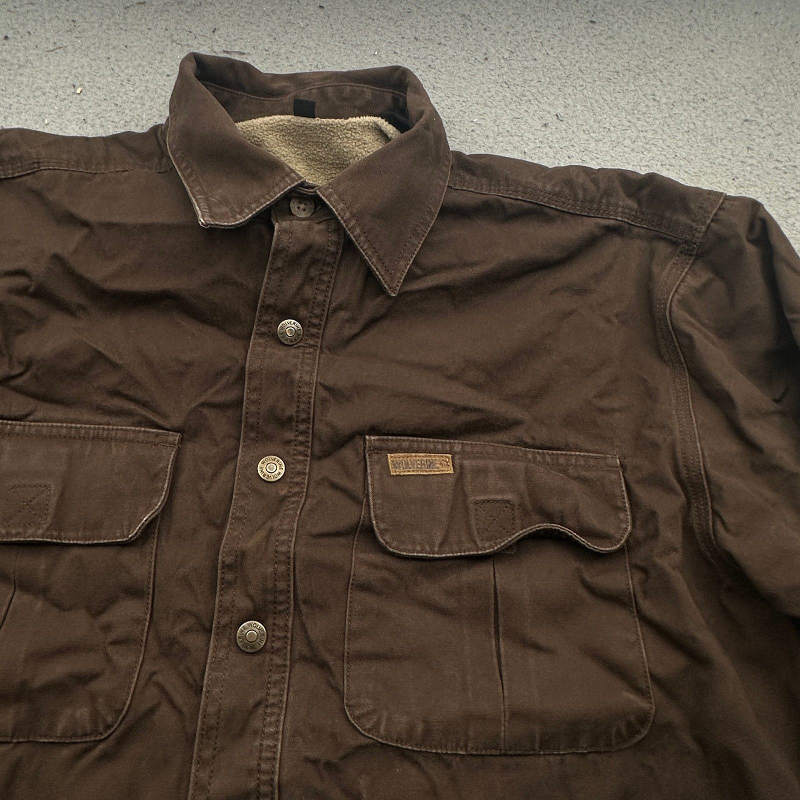 Wolverine Wolverine Duck Canvas Sherpa Button Shirt Shacket Large Size US L / EU 52-54 / 3 - 9 Thumbnail