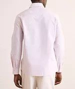 Brunello Cucinelli o1y0725 Striped Shirt in Mauve/White Size XXL / US 16-18 / IT 52-54 - 4 Thumbnail
