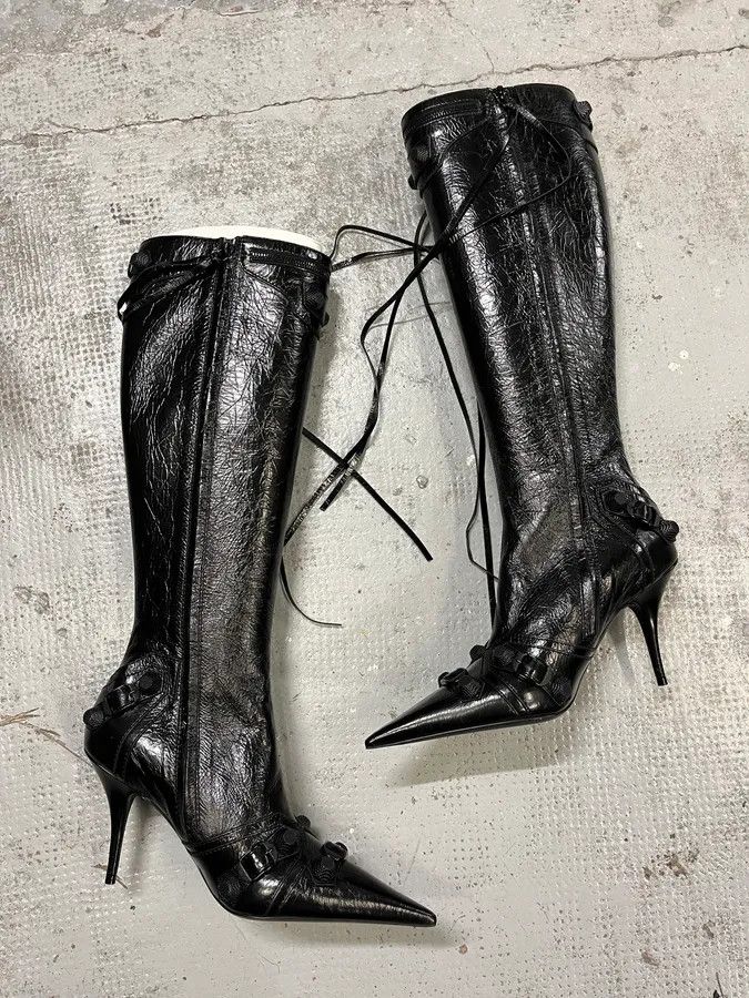 Balenciaga Balenciaga City Cagole 90 Black Heels Boots Size US 7 / IT 37 - 4 Thumbnail