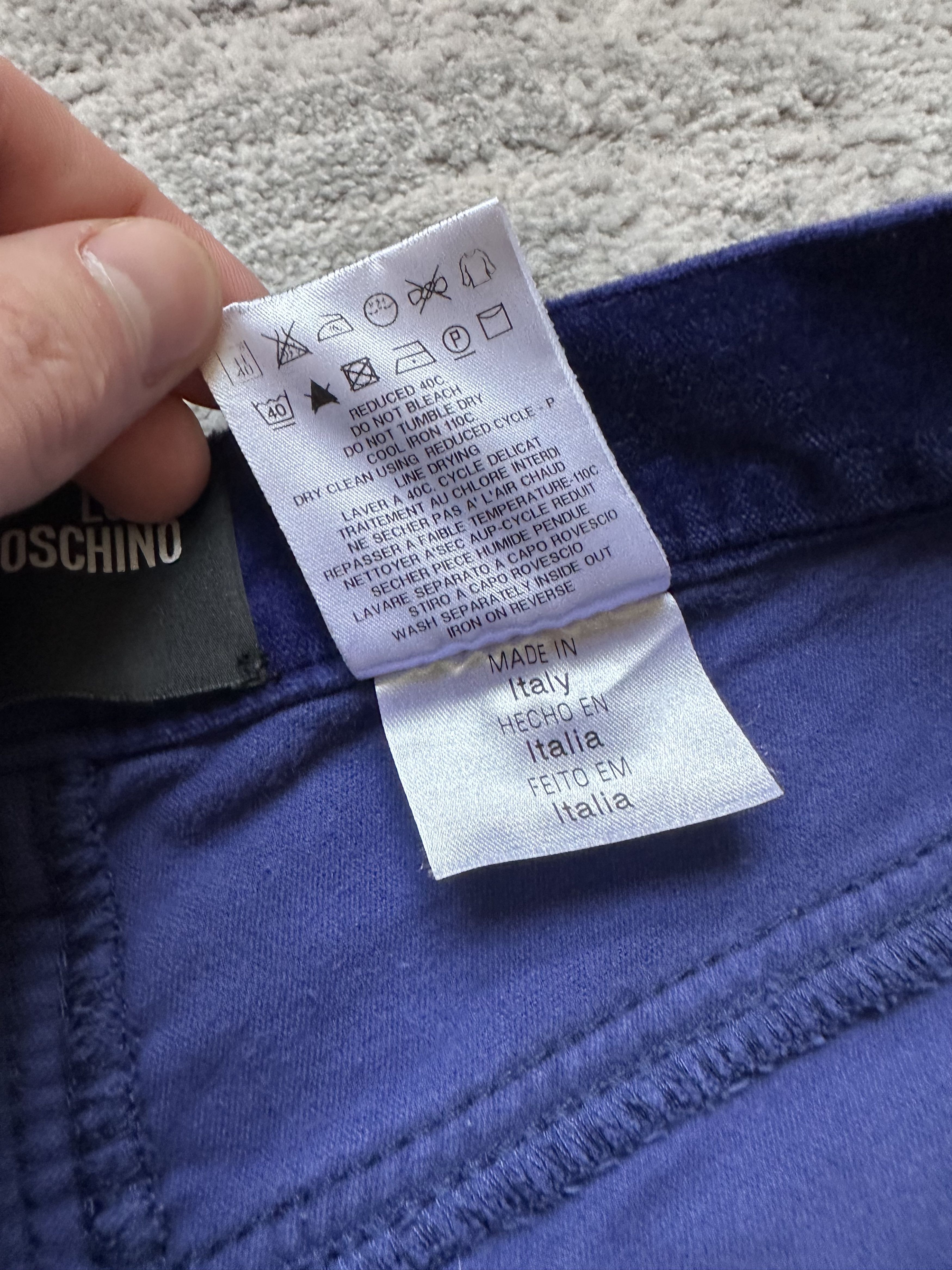Love Moschino Love Moschino Velour Pants Size 27" / US 4 / IT 40 - 5 Thumbnail