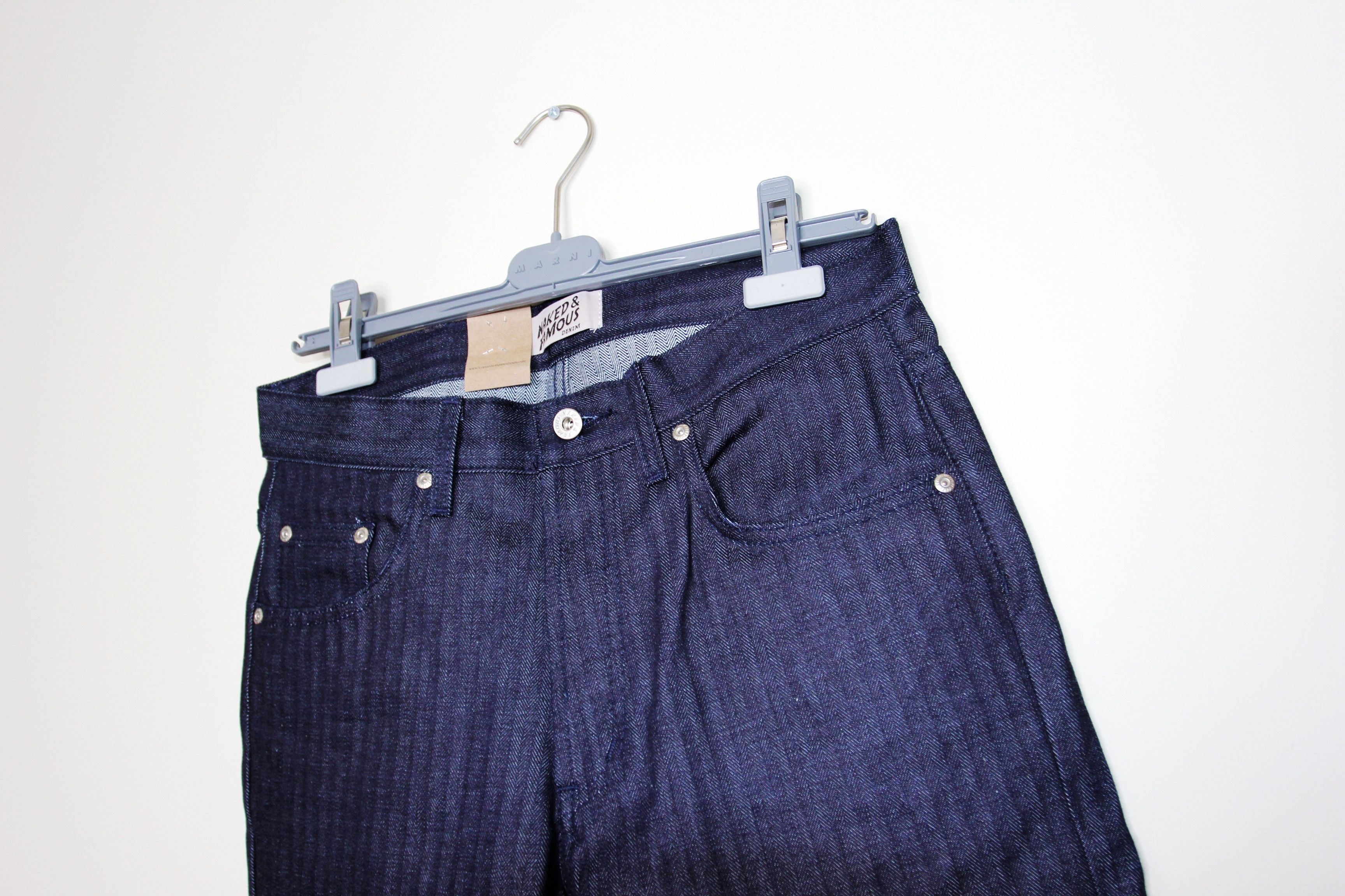 Naked & Famous BNWT AW23 NAKED & FAMOUS HERRINGBONE EASY GUY JEANS 30 Size US 30 / EU 46 - 4 Thumbnail