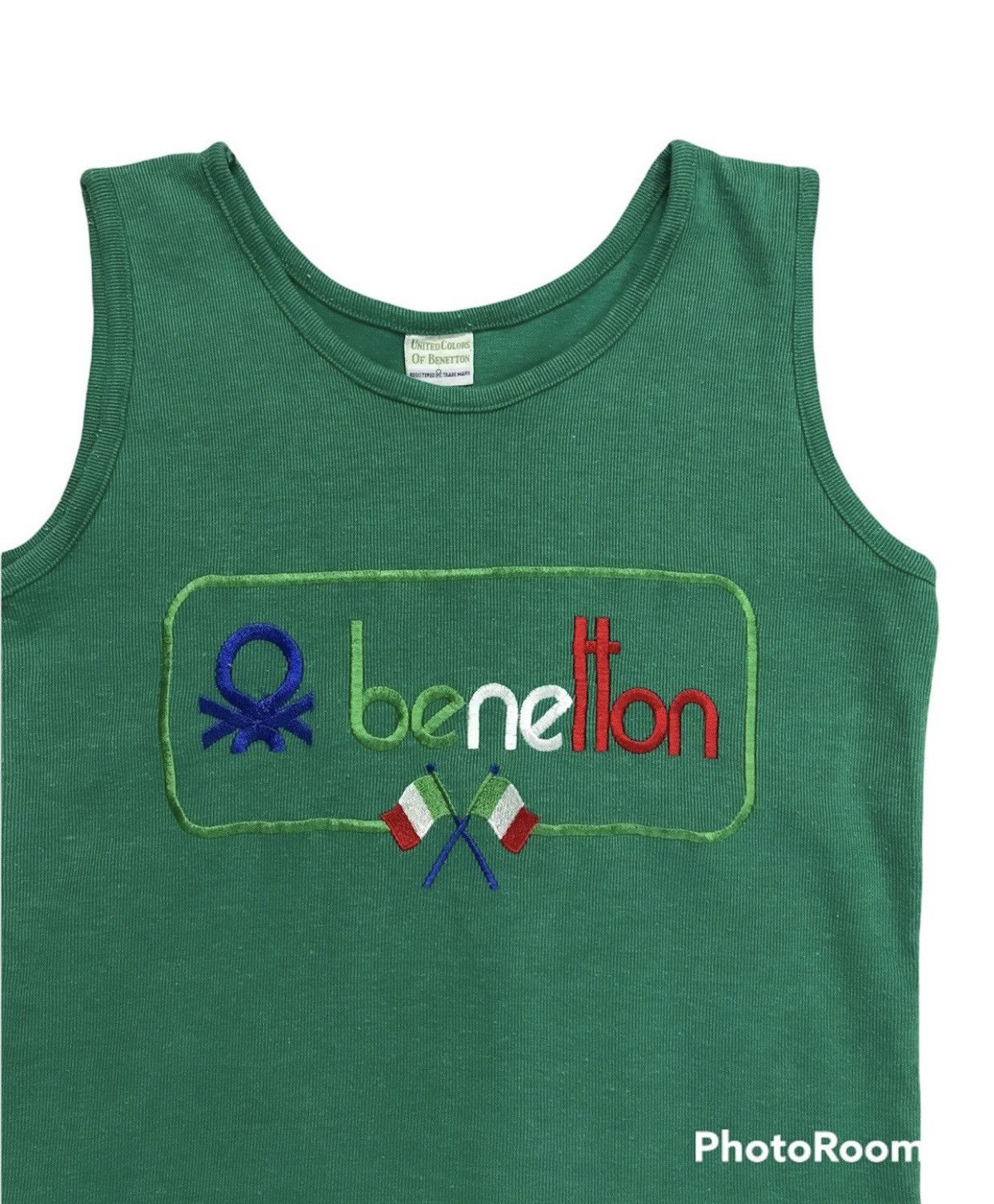 Vintage 💥Vintage Japanese United Of Benetton Tank Top Size S / US 4 / IT 40 - 2 Thumbnail