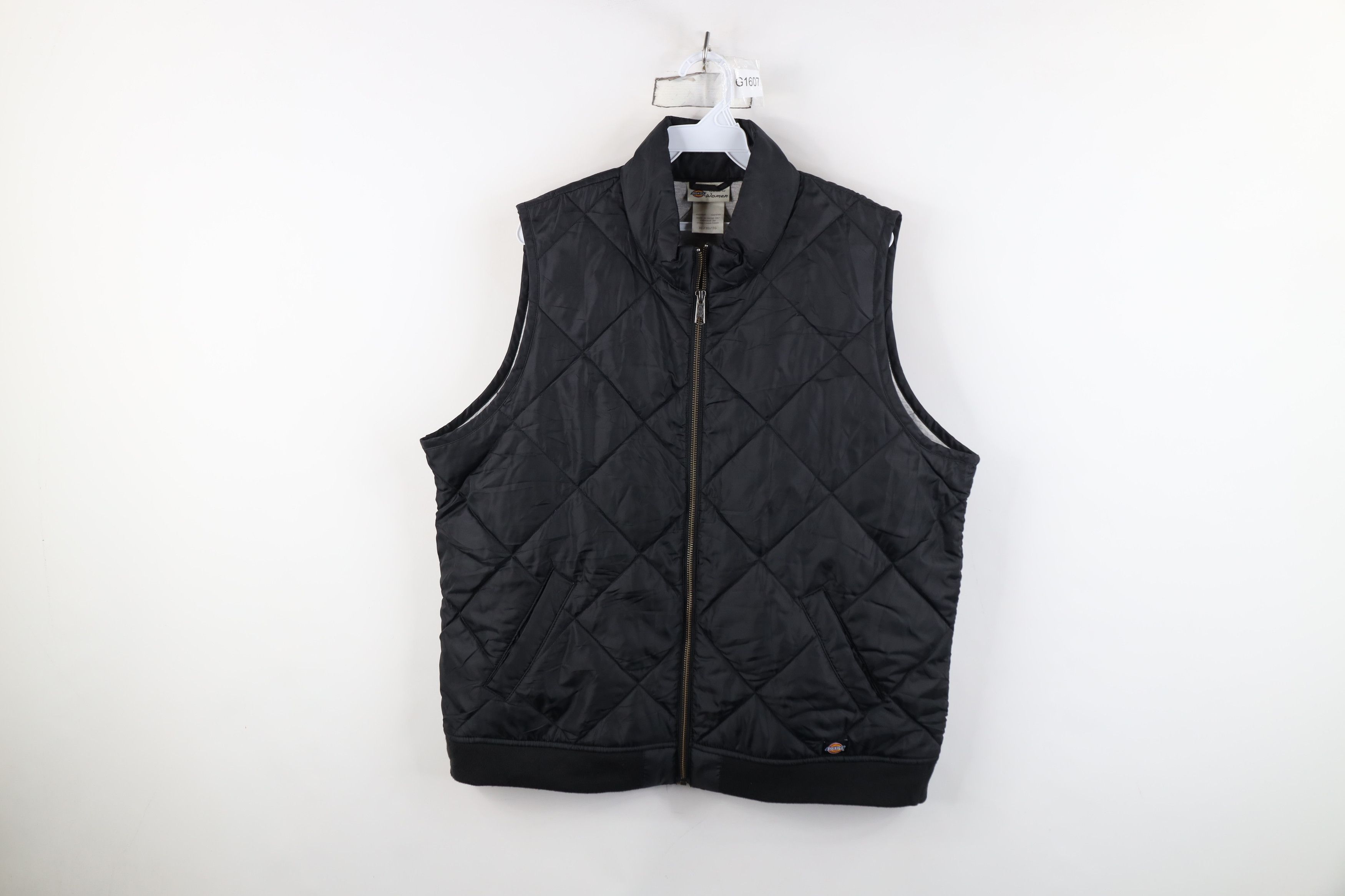 Dickies Vintage Y2K Dickies Lined Quilted Puffer Vest Jacket Black Size XL / US 12-14 / IT 48-50 - 1 Thumbnail