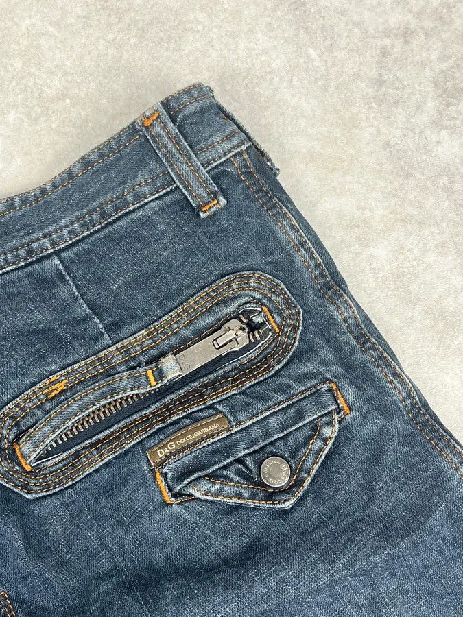 Dolce & Gabbana AW2004 Dolce & Gabbana Blue Denim Zip Multi-Pocket Jeans Size US 32 / EU 48 - 11 Thumbnail