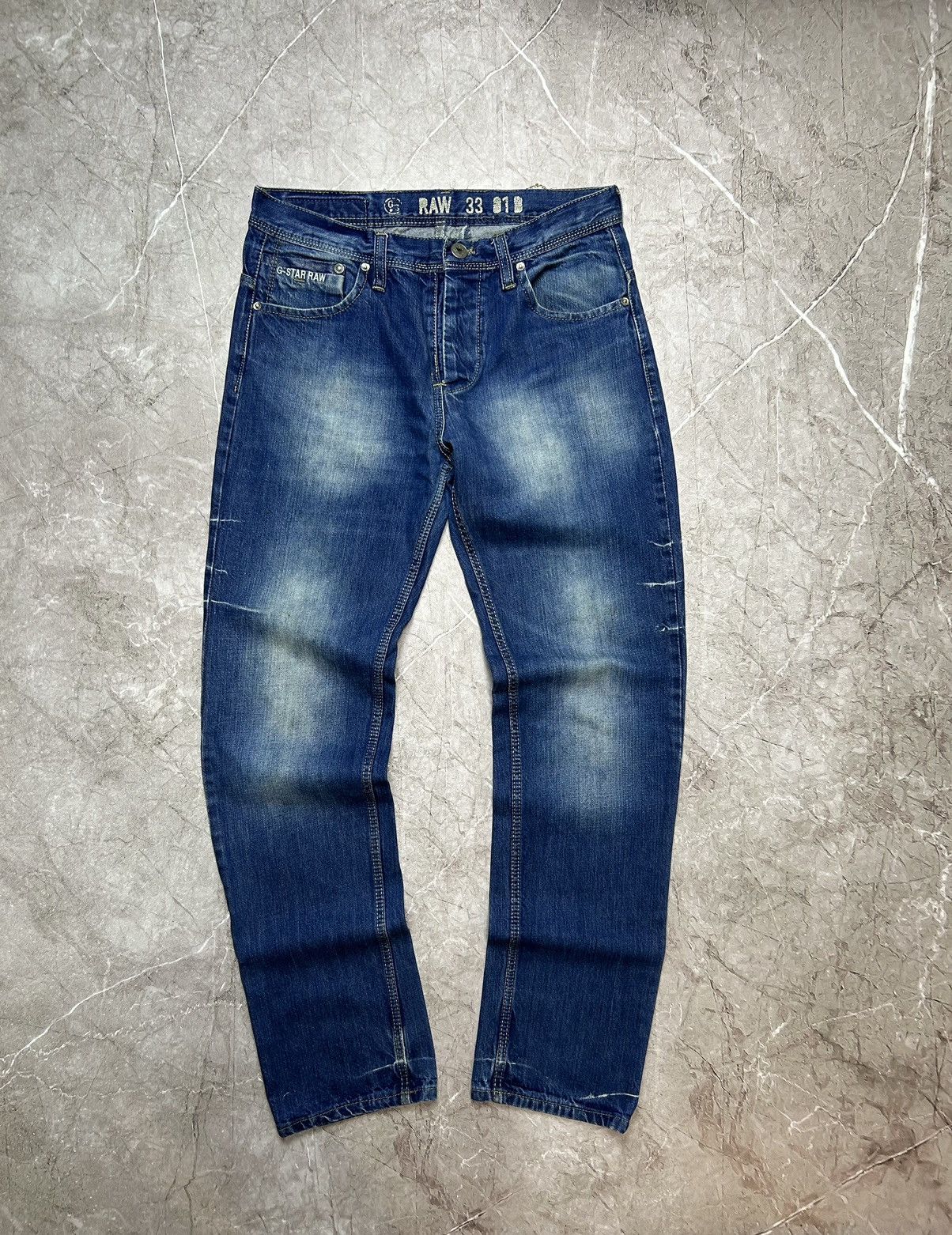 Designer × G-Star × Vintage G-STAR Jeans Raw Vintage Blue Size US 32 / EU 48 - 1 Thumbnail