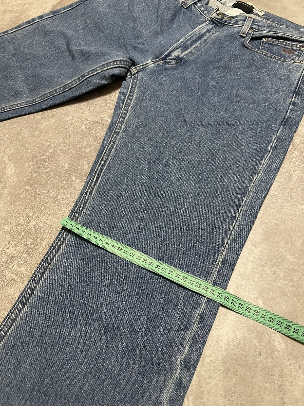 Harley Davidson × Vintage Vintage Harley Davidson Buggy Blue Denim Jeans Y2K 34/30 Size US 34 / EU 50 - 24 Thumbnail