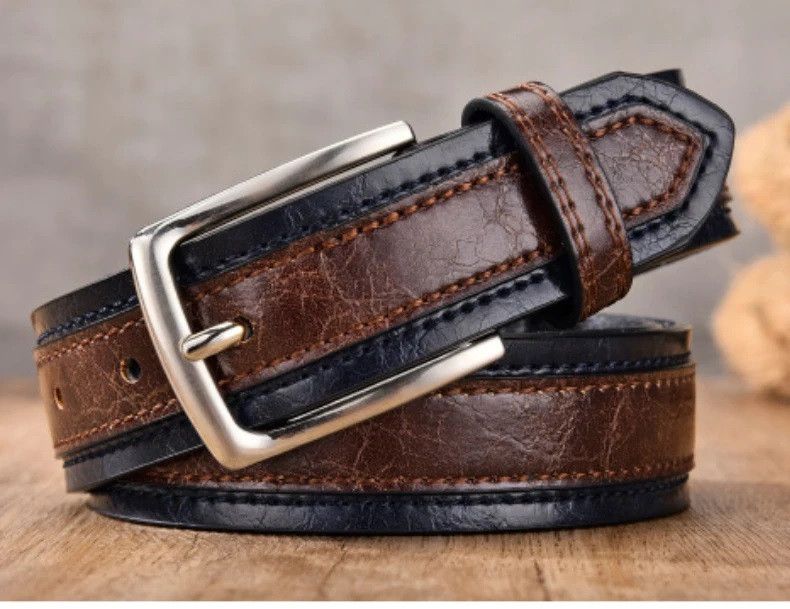 Vintage Casual Strap Jeans Trouser Leather Luxury Pin Buckl Size ONE SIZE - 1 Thumbnail