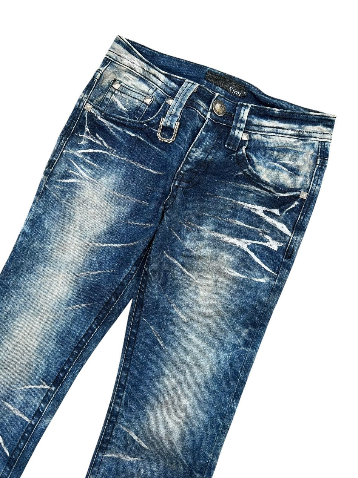 Kapital Xfrm Skull Punk Japanese Distressed Denim Jeans Size US 28 / EU 44 - 5 Thumbnail