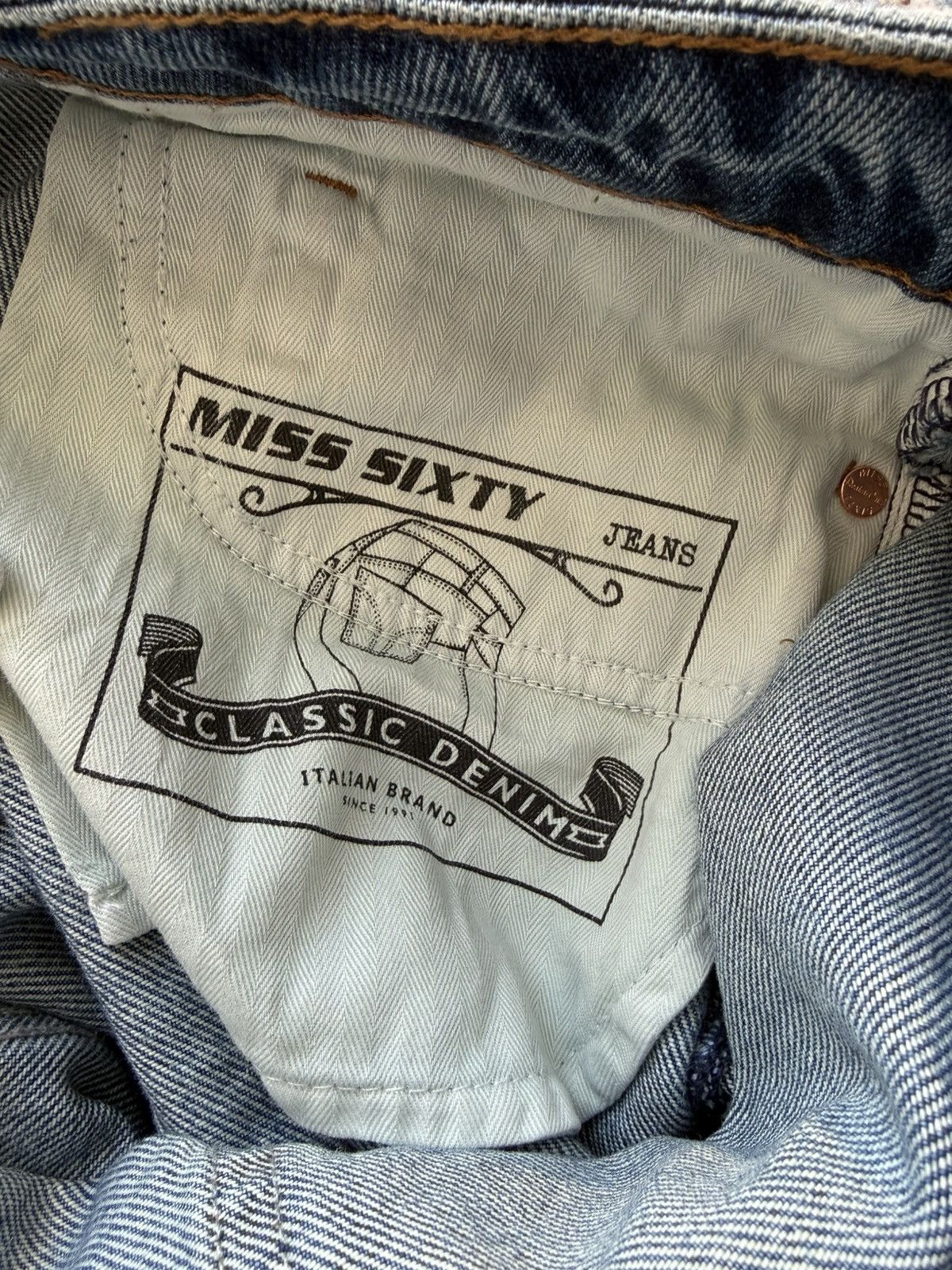 Miss Sixty Y2K Miss Sixty Denim Mini Skirt Size M Size 26" / US 2 / IT 38 - 9 Thumbnail