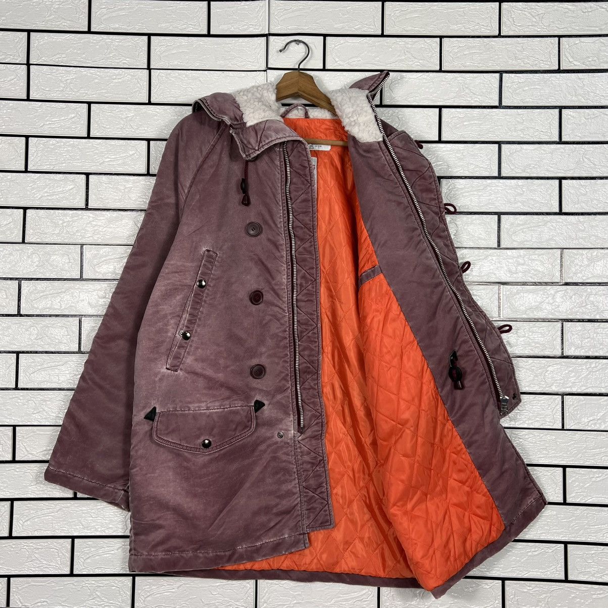 Vintage PARACHUTING Maroon Parka Fullzip Hooded Jacket #3963-C180 Size US L / EU 52-54 / 3 - 8 Thumbnail