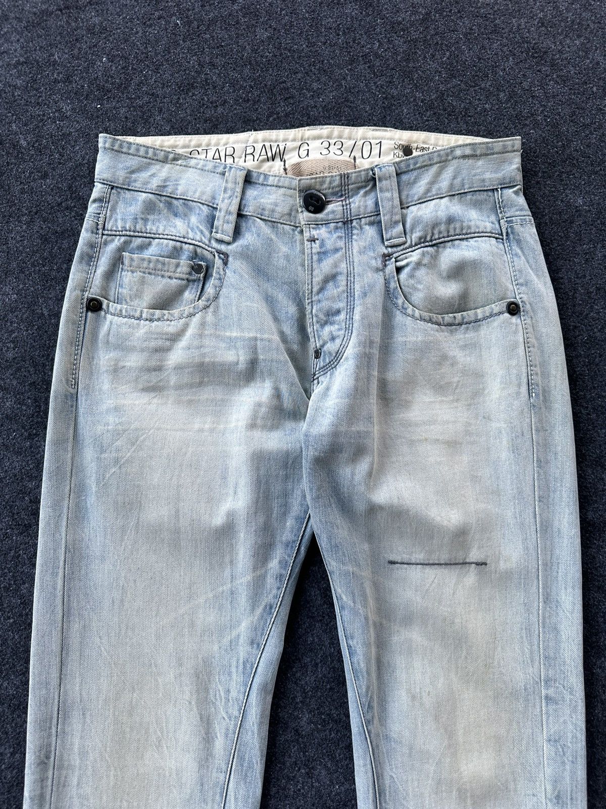 Beauty Beast × G-Star Gstar Raw G33/01 Distressed Denim D167 Size US 29 - 3 Thumbnail
