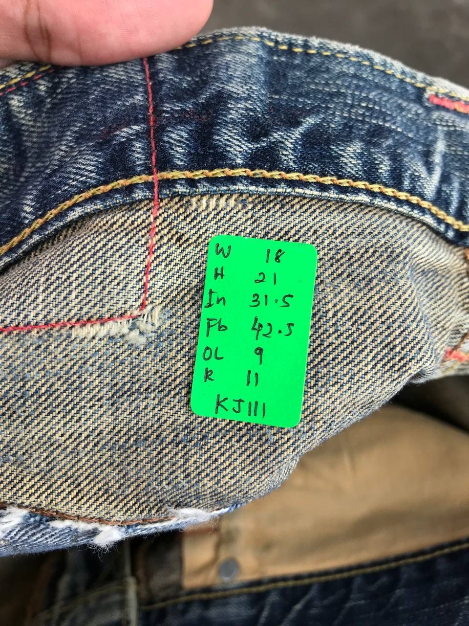 Edwin × Japanese Brand × Vintage Vintage Distressed Edwin Denim Pants Size US 36 / EU 52 - 9 Thumbnail