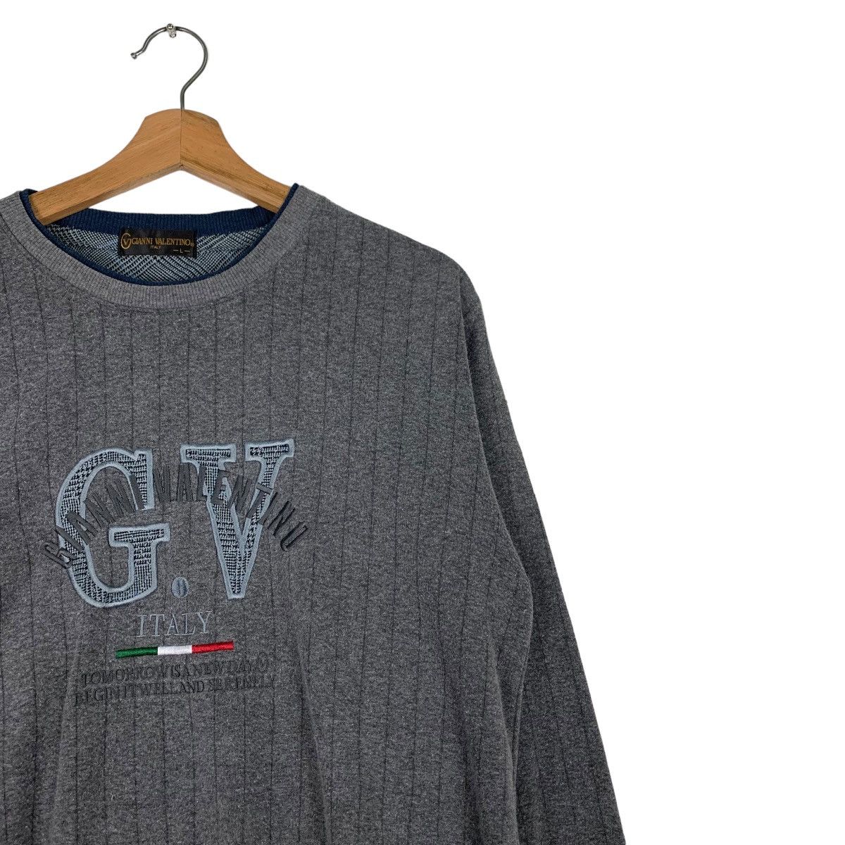 Gianni Valentino GIANNI VALENTINO Embroidery Big Logo Sweatshirt #0554-C26 Size US L / EU 52-54 / 3 - 5 Thumbnail