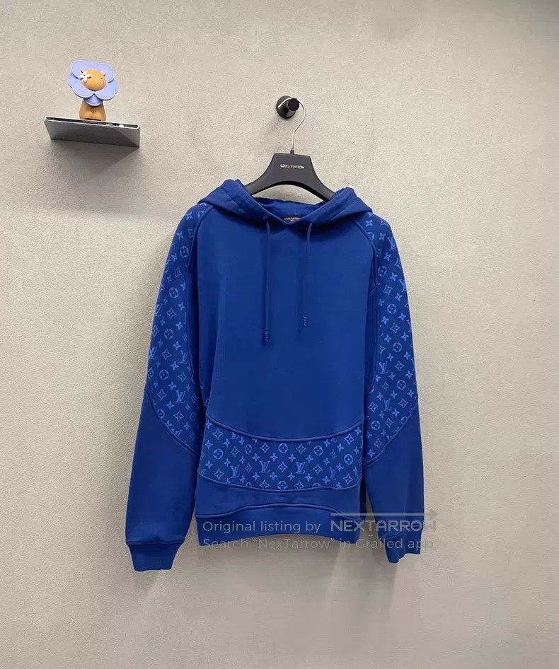 Louis Vuitton Louis Vuitton Presbyopic patchwork blue hoodie Size US M / EU 48-50 / 2 - 3 Thumbnail