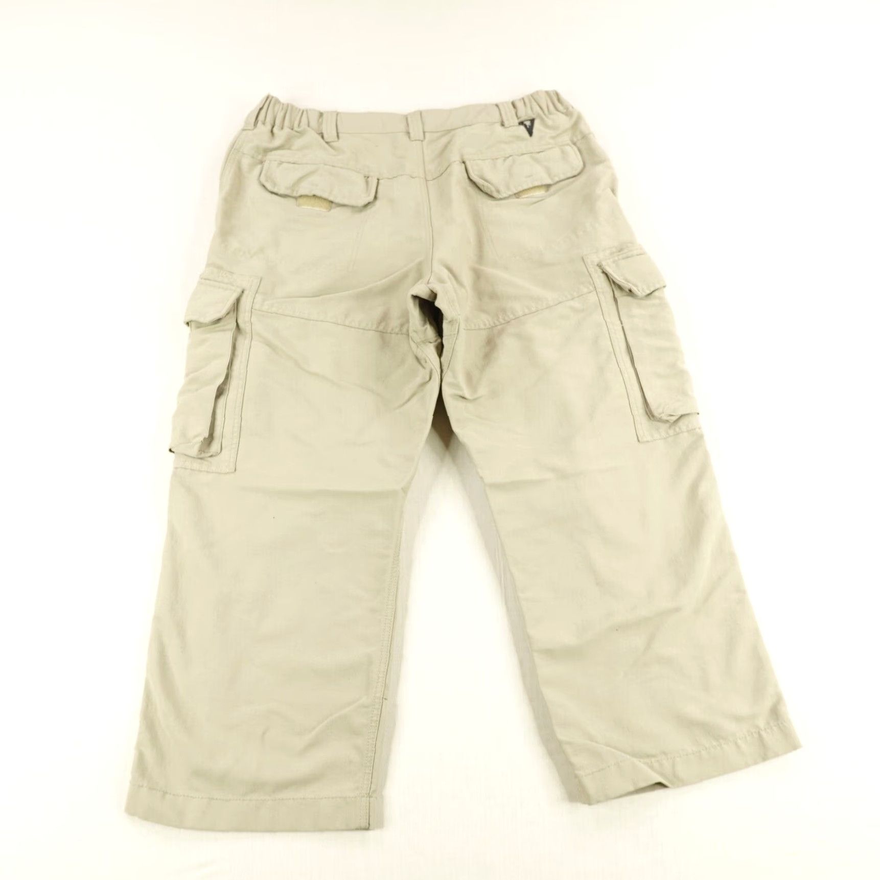 Rails VINTAGE Rail Riders Cargo Pants Mens Large Khaki Tan Nylon Relaxed Wide-Leg Outdoors Size US 34 / EU 50 - 4 Thumbnail