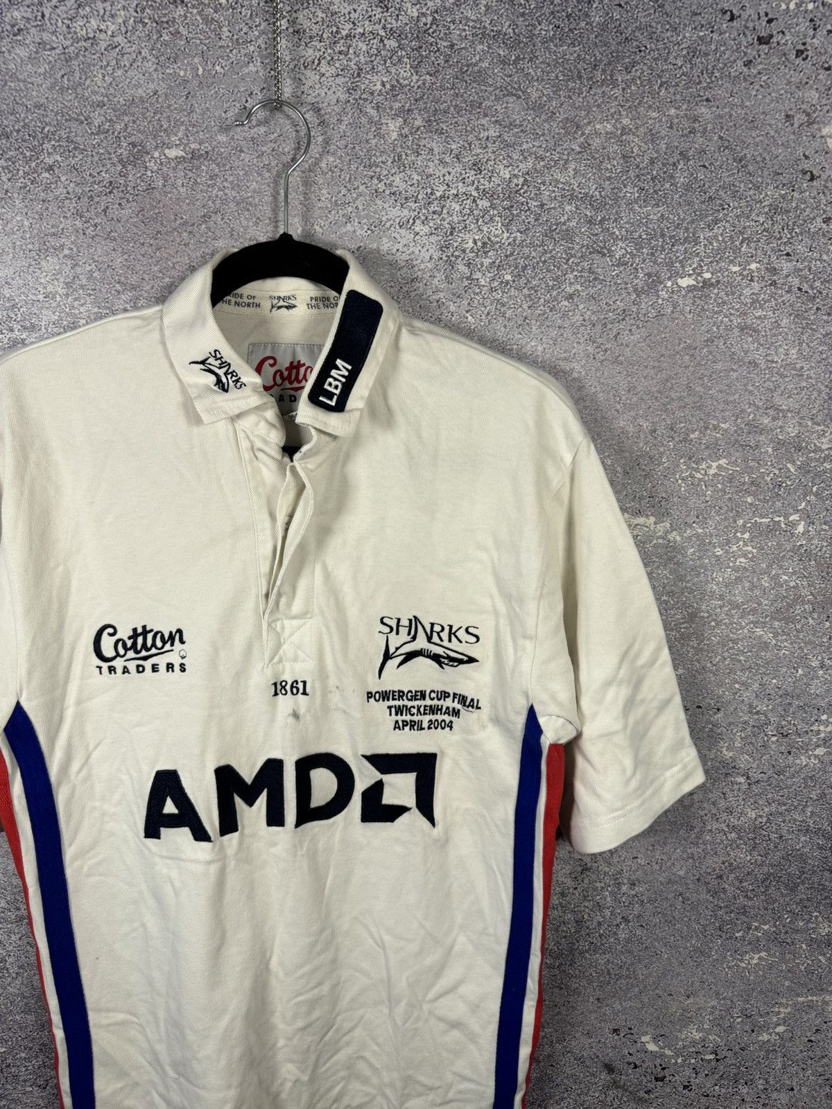 Cotton Traders × Vintage Vintage Sale Sharks Rugby Shirt S Cotton Traders 2004 Jersey Size US S / EU 44-46 / 1 - 2 Thumbnail