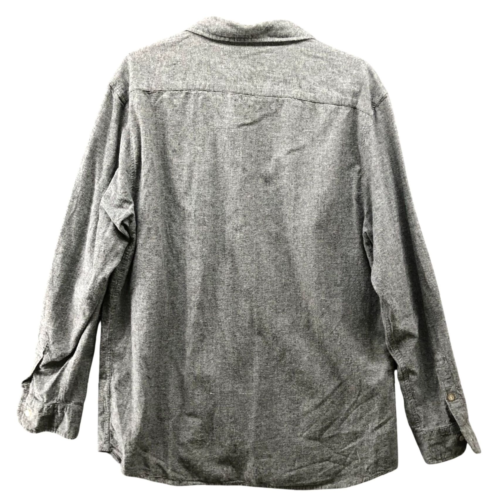 Poler Poler Stuff Flannel Shirt Mens L Gray Long Sleeve Button Up Camp Outdoors Casual Pocketed 100% Cotton Modern Fleece-Free Size US L / EU 52-54 / 3 - 2 Thumbnail
