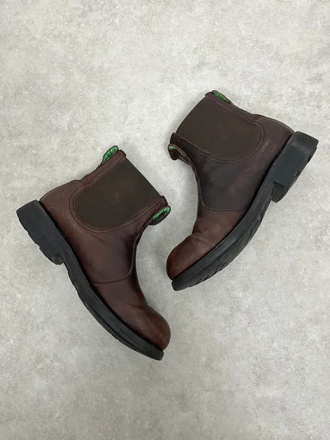 Dirk Bikkembergs 2000s Bikkembergs Daily Brown Leather Boots Size US 11 / EU 44 - 6 Thumbnail