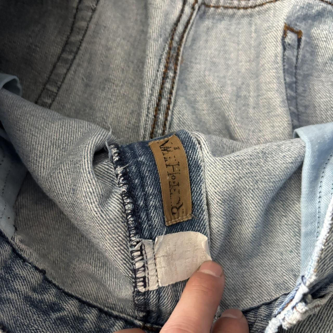 Japanese Brand Crazy Vintage Y2K/2000s Grunge Light Wash Distressed Denim Jeans! 34x30 Size US 34 / EU 50 - 7 Thumbnail