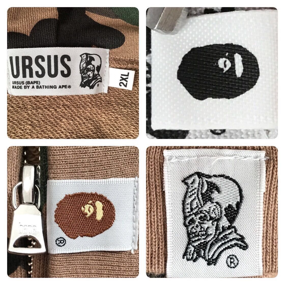 Bape URSUS BAPE full zip hoodie olive BAPE camo a bathing ape Size US XXL / EU 58 / 5 - 8 Thumbnail