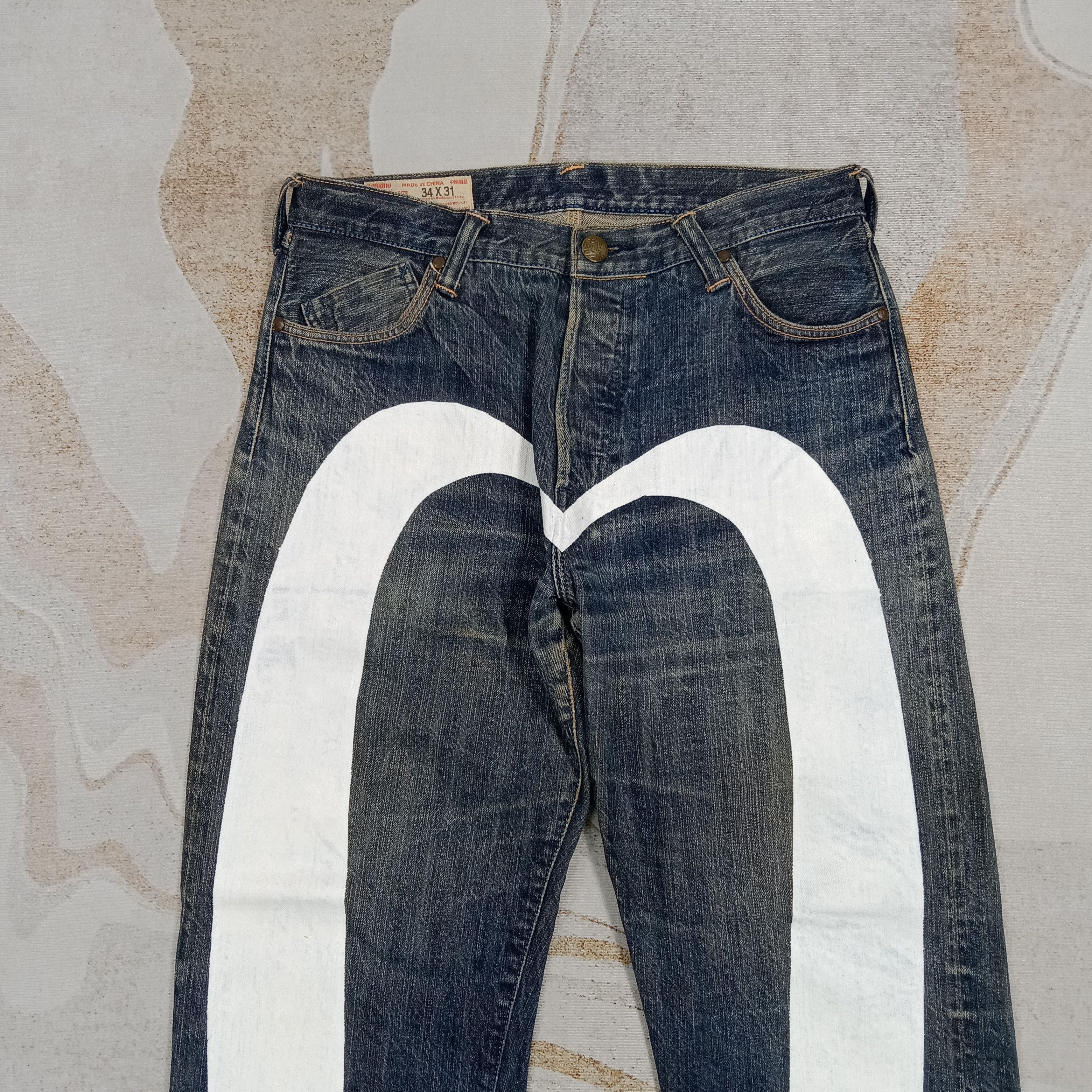 Evisu Evisu Japanese Selvedge Daicock Custom Denim Jeans C272N30 Size US 33 - 2 Thumbnail