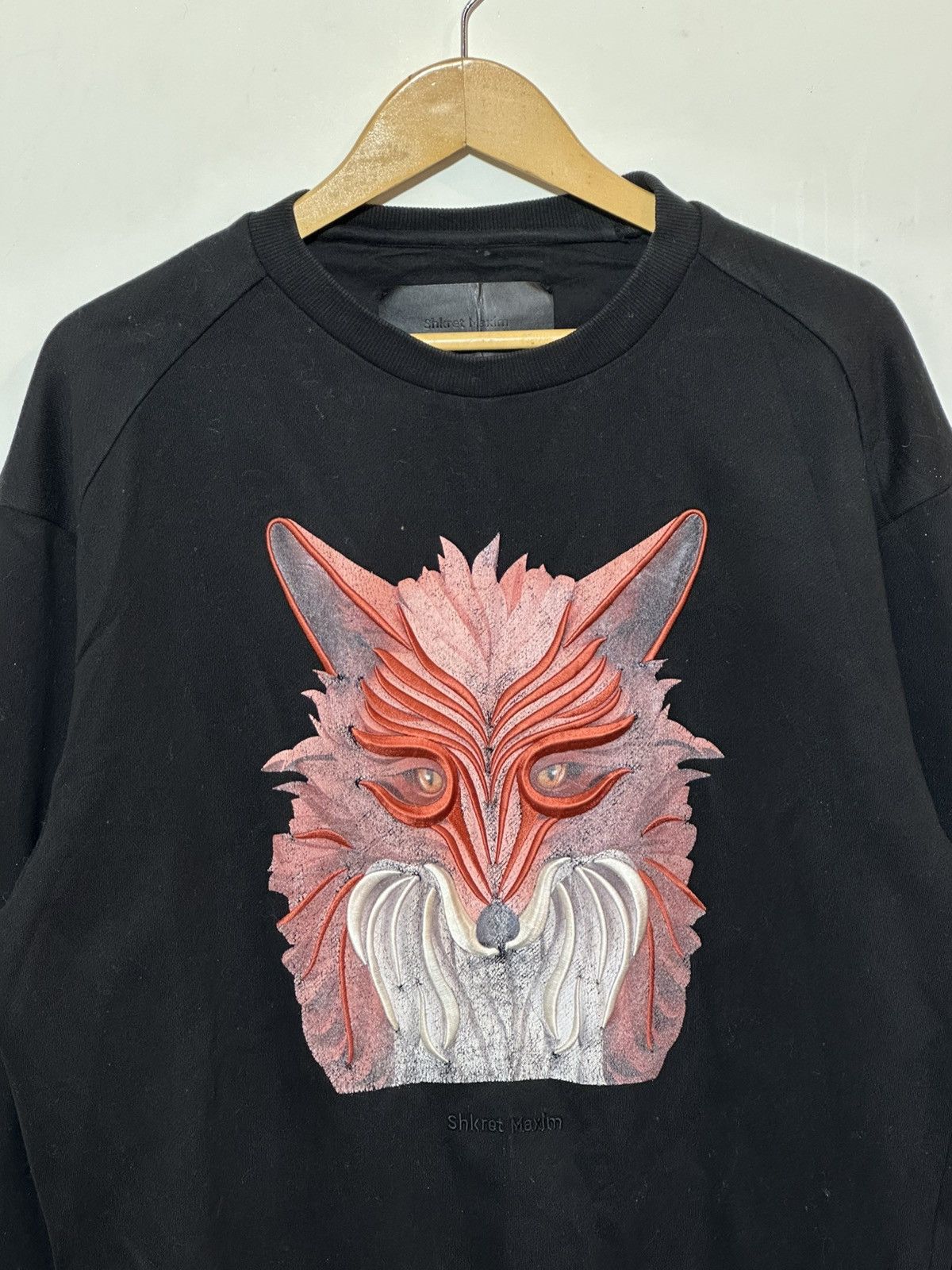 Juun.J Juun j Shkret Maxim Fox Graphic Sweatshirt Designer Crewneck Size US M / EU 48-50 / 2 - 2 Thumbnail