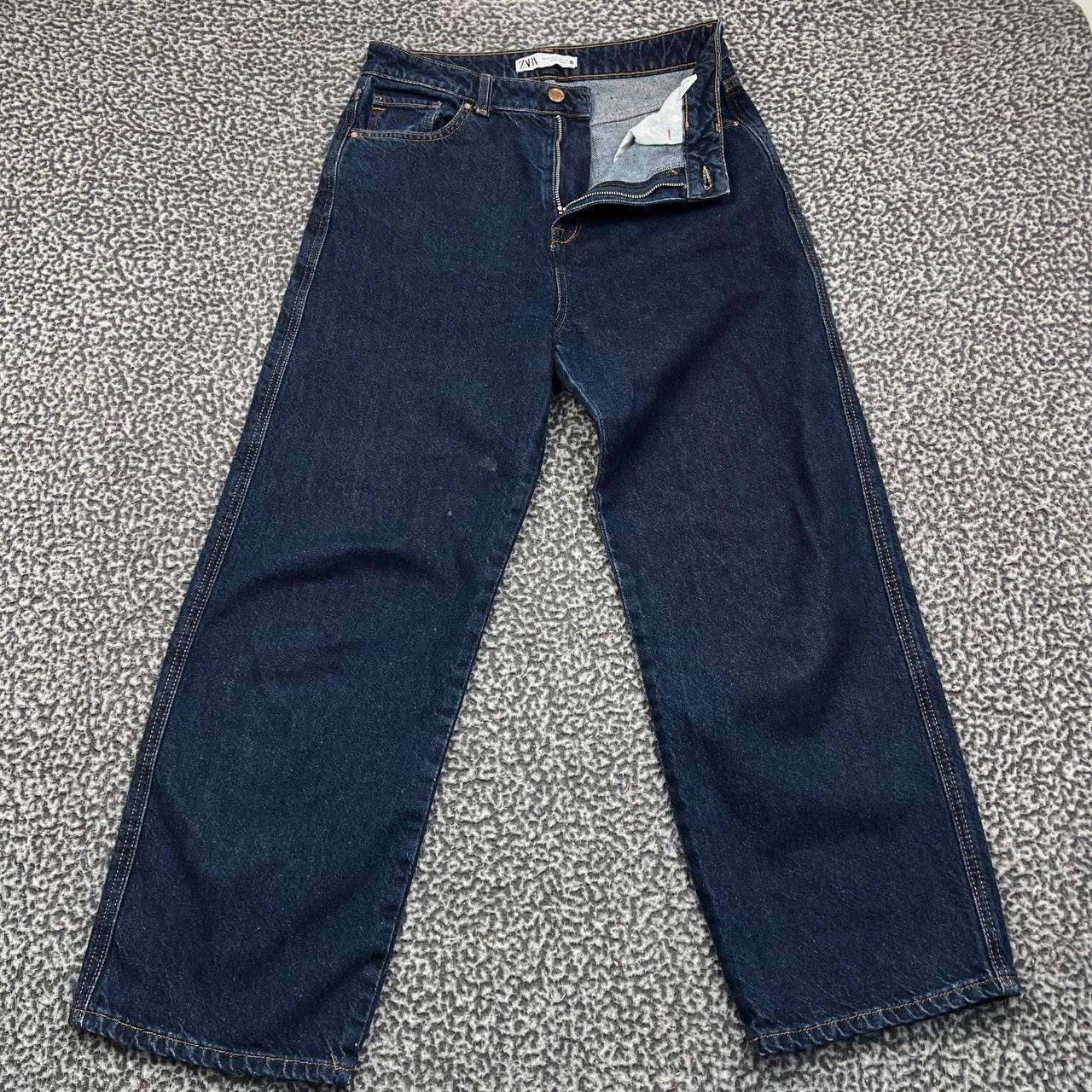 Zara Zara Jeans Women 6 Blue Straight Denim Pants Cotton 30x27 Size 30" / US 8 / IT 44 - 1 Thumbnail