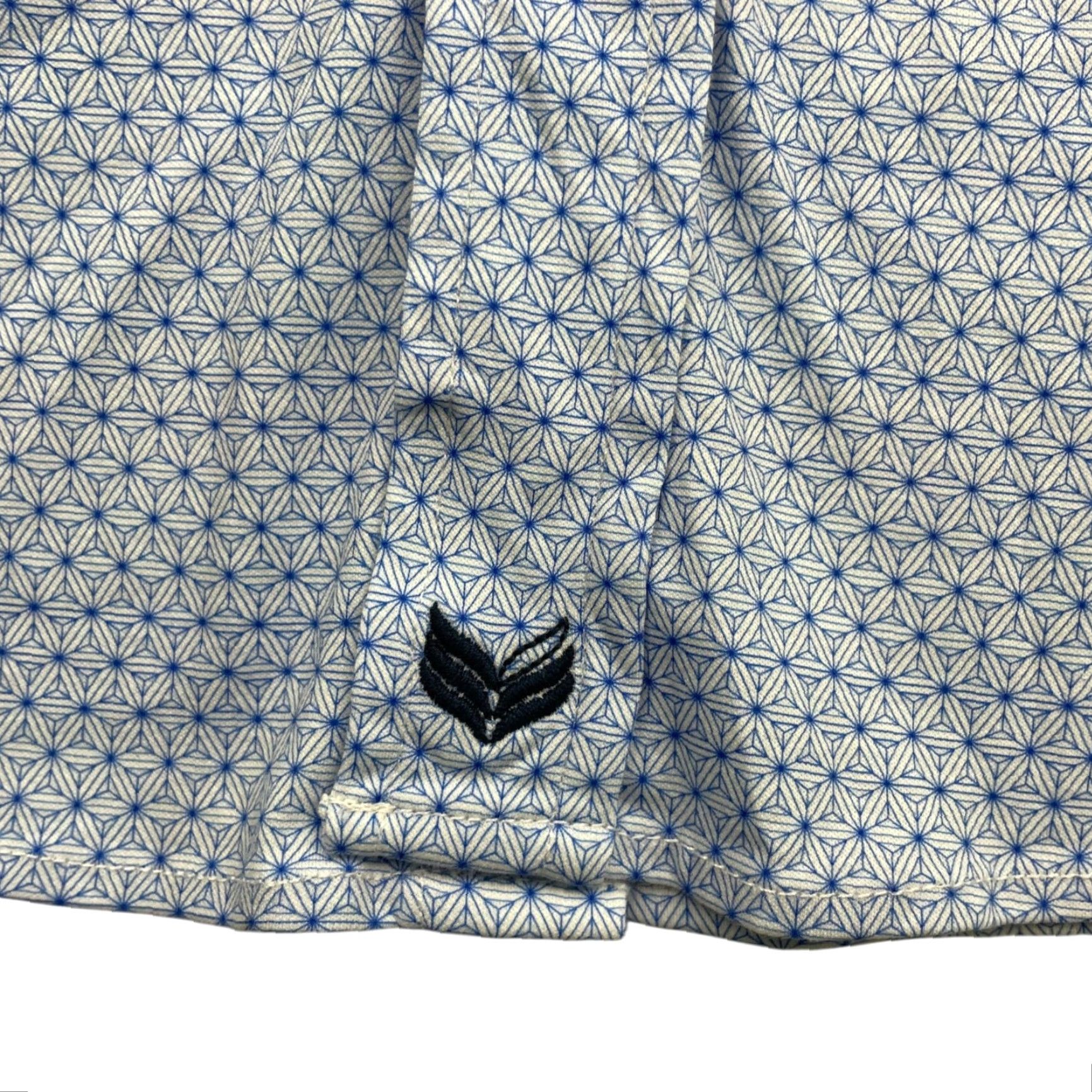 Buttero Butter Cloth Men's Button Shirt XL Blue Floral 100% Cotton Long Sleeve Collared Shirt Size US XL / EU 56 / 4 - 3 Thumbnail