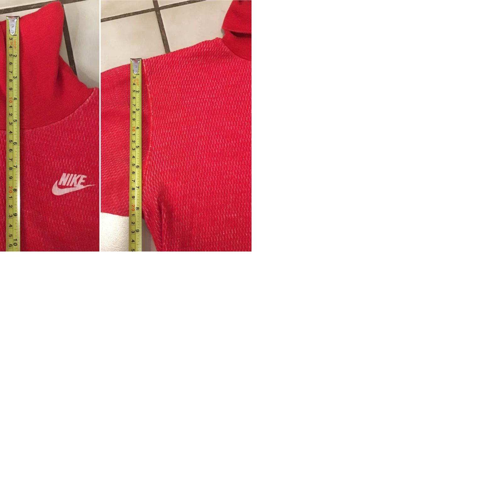 Nike VINTAGE Nike Thermal Turtleneck Shirt Long Sleeve L 80s Red Sportswear/Beach Nike Shirt Mens Size US L / EU 52-54 / 3 - 9 Thumbnail