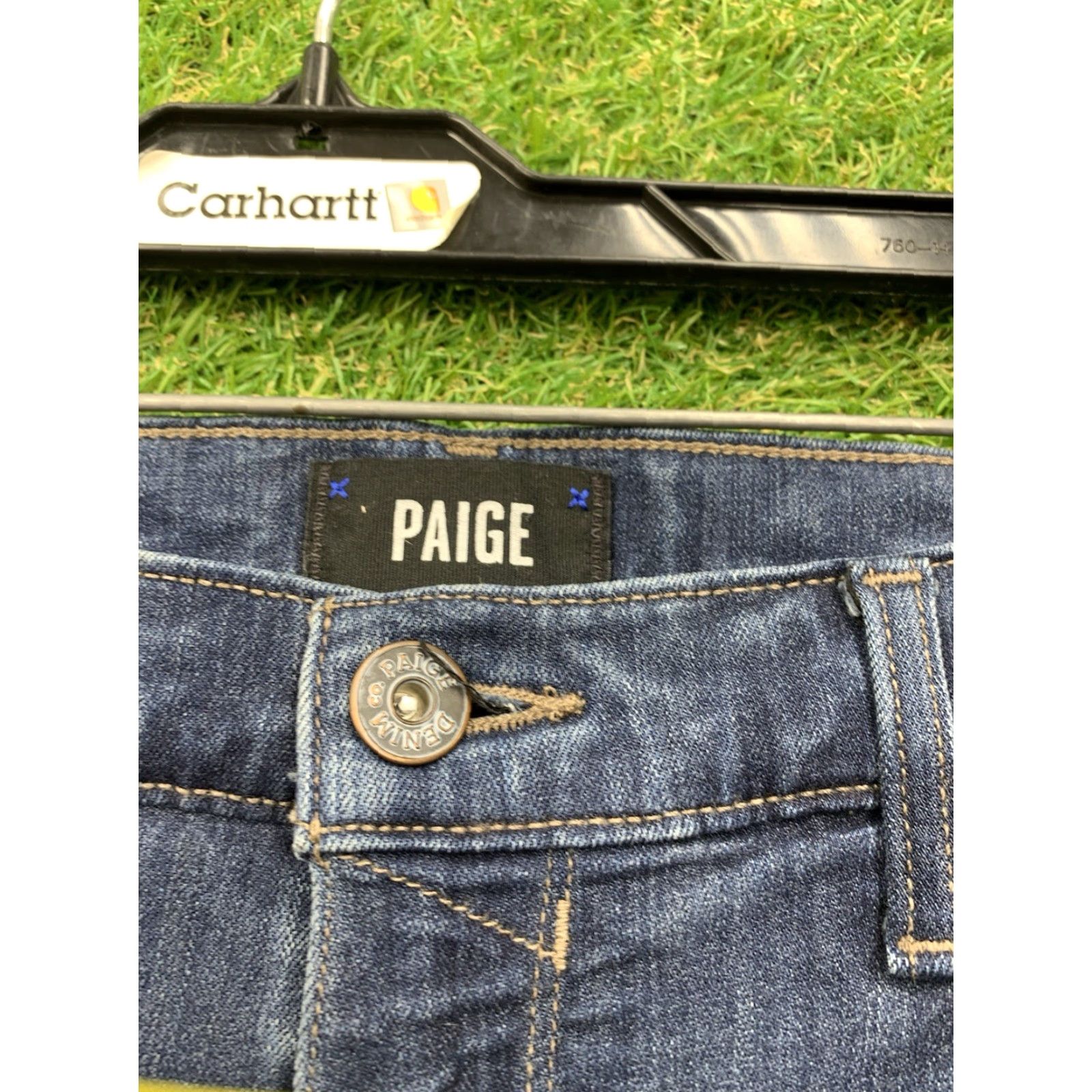 Paige Paige Federal Jeans Mens 36 Straight Denim Dark Wash 5-Pocket Regular Inseam 28 Blue USA Brand Paige Mens Size US 36 / EU 52 - 6 Thumbnail