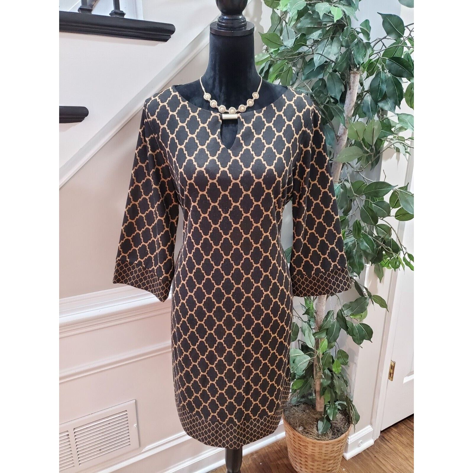 Other Ronni Nicole Polyester Long Sleeve Knee Length Dress 12 Size XL / US 12-14 / IT 48-50 - 1 Thumbnail