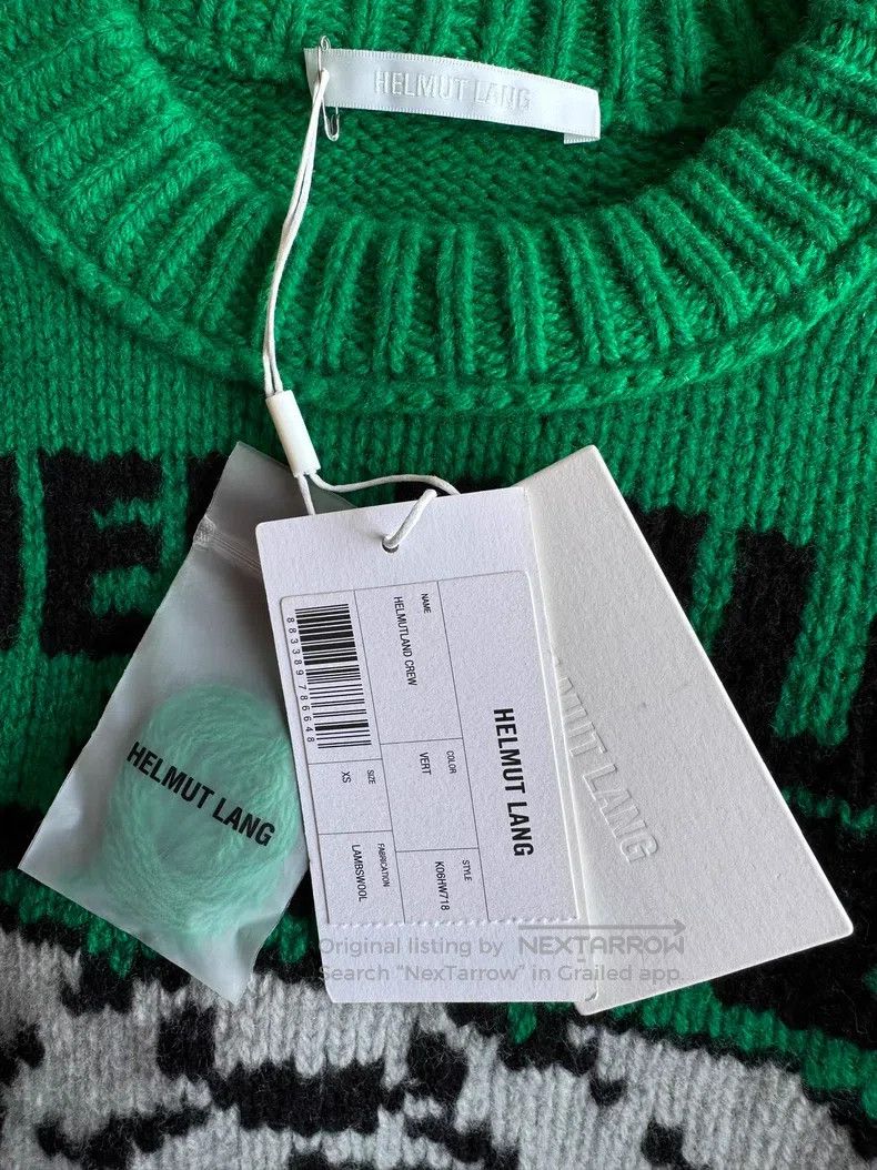 Helmut Lang Helmut Lang Wool Sweater with Animal Print Pattern Size US XS / EU 42 / 0 - 3 Thumbnail
