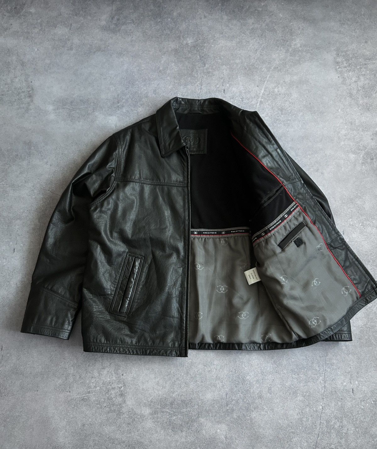 Genuine Leather Vintage Ciro Citerrio factur leather jacket mens y2k Size US L / EU 52-54 / 3 - 3 Thumbnail