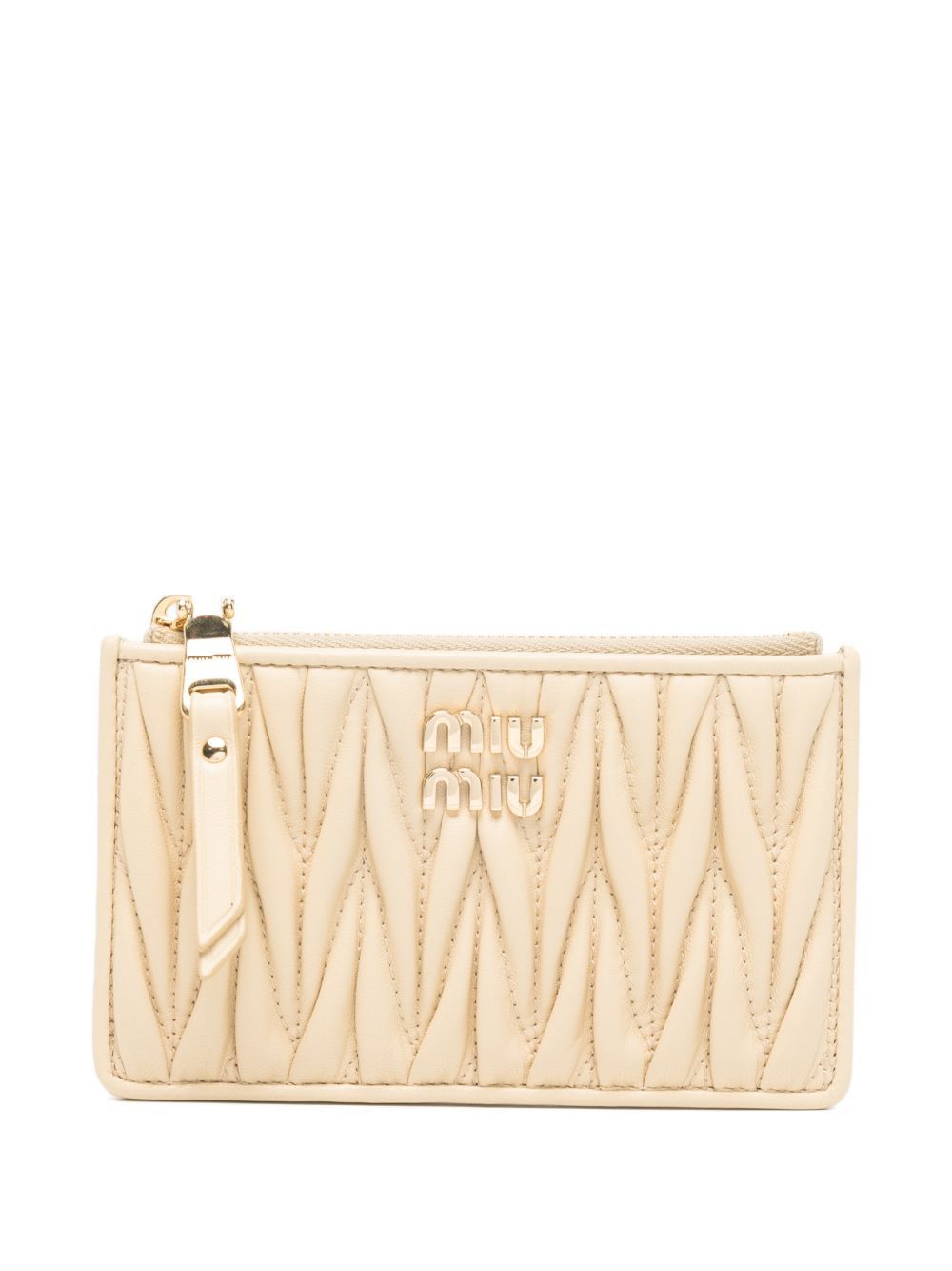 Miu Miu LEATHER ZIPPED CREDIT CARDS HOLDER Size ONE SIZE - 1 Thumbnail