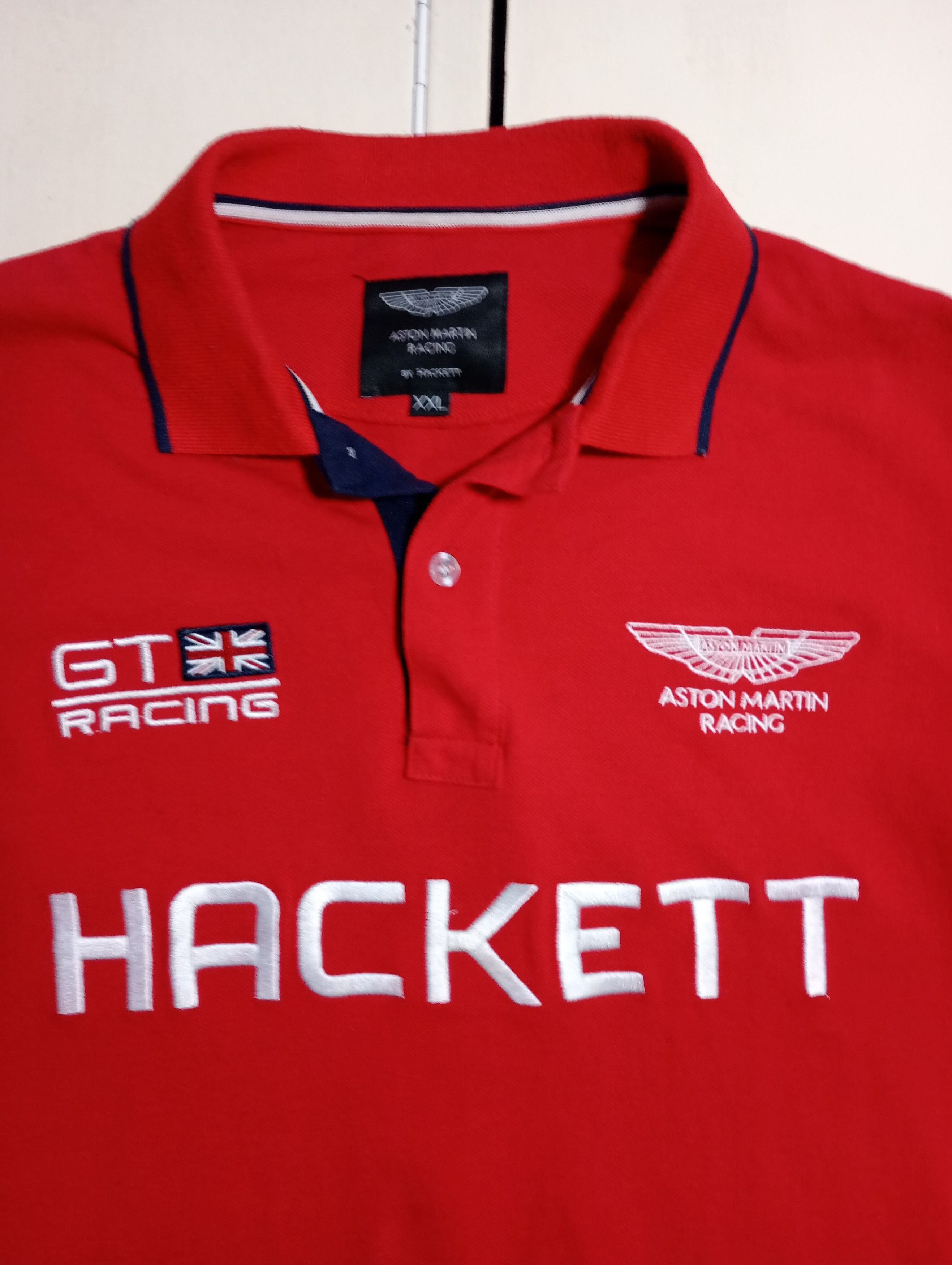 Hackett Hackett Aston Martin Racing Long Sleeve Polo Shirt Size US XXL / EU 58 / 5 - 6 Thumbnail