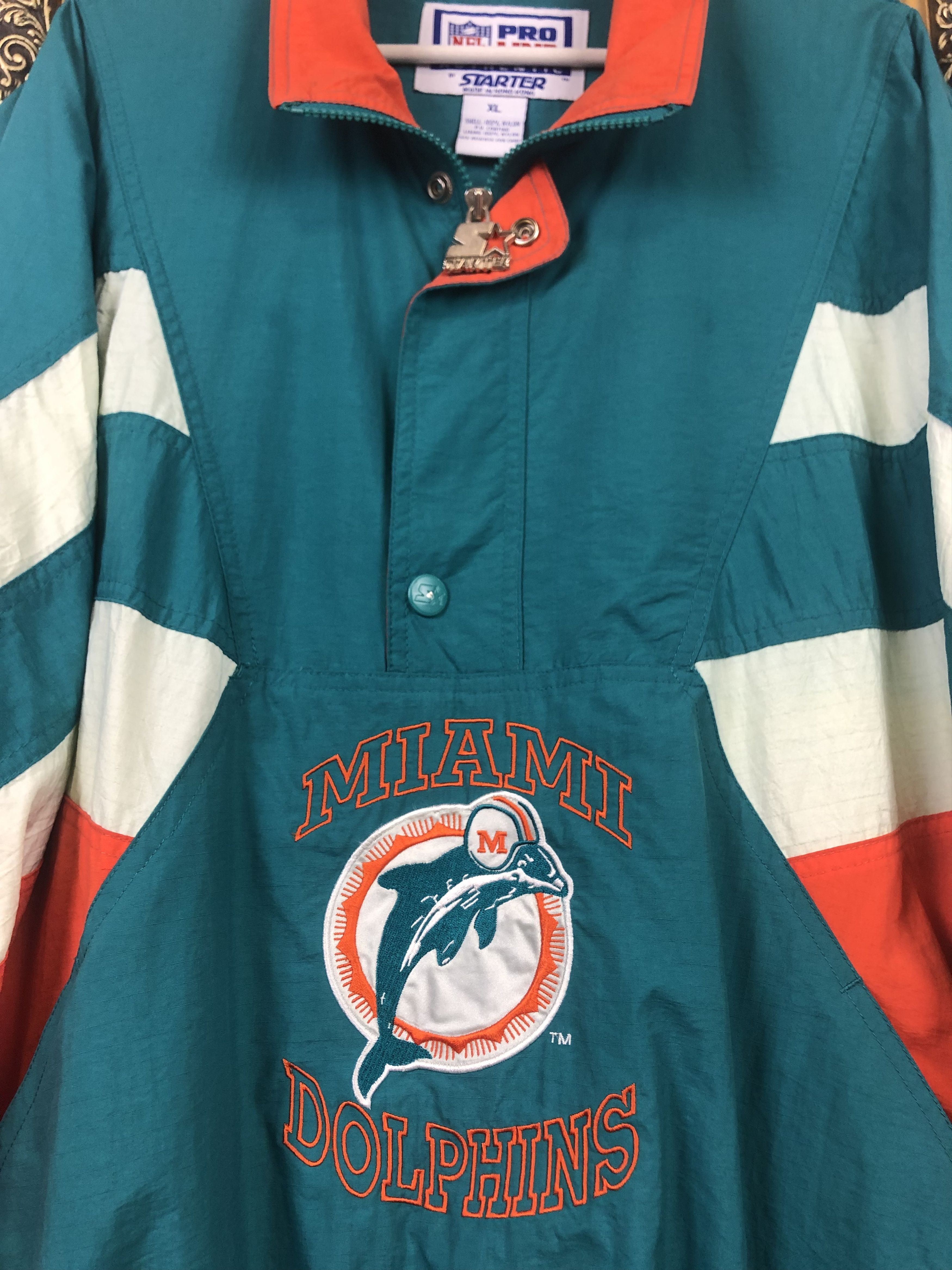 NFL × Starter × Vintage Vintage 90s NFL Starter Miami Dolphins Jacket Rare Hype Size US XL / EU 56 / 4 - 6 Thumbnail