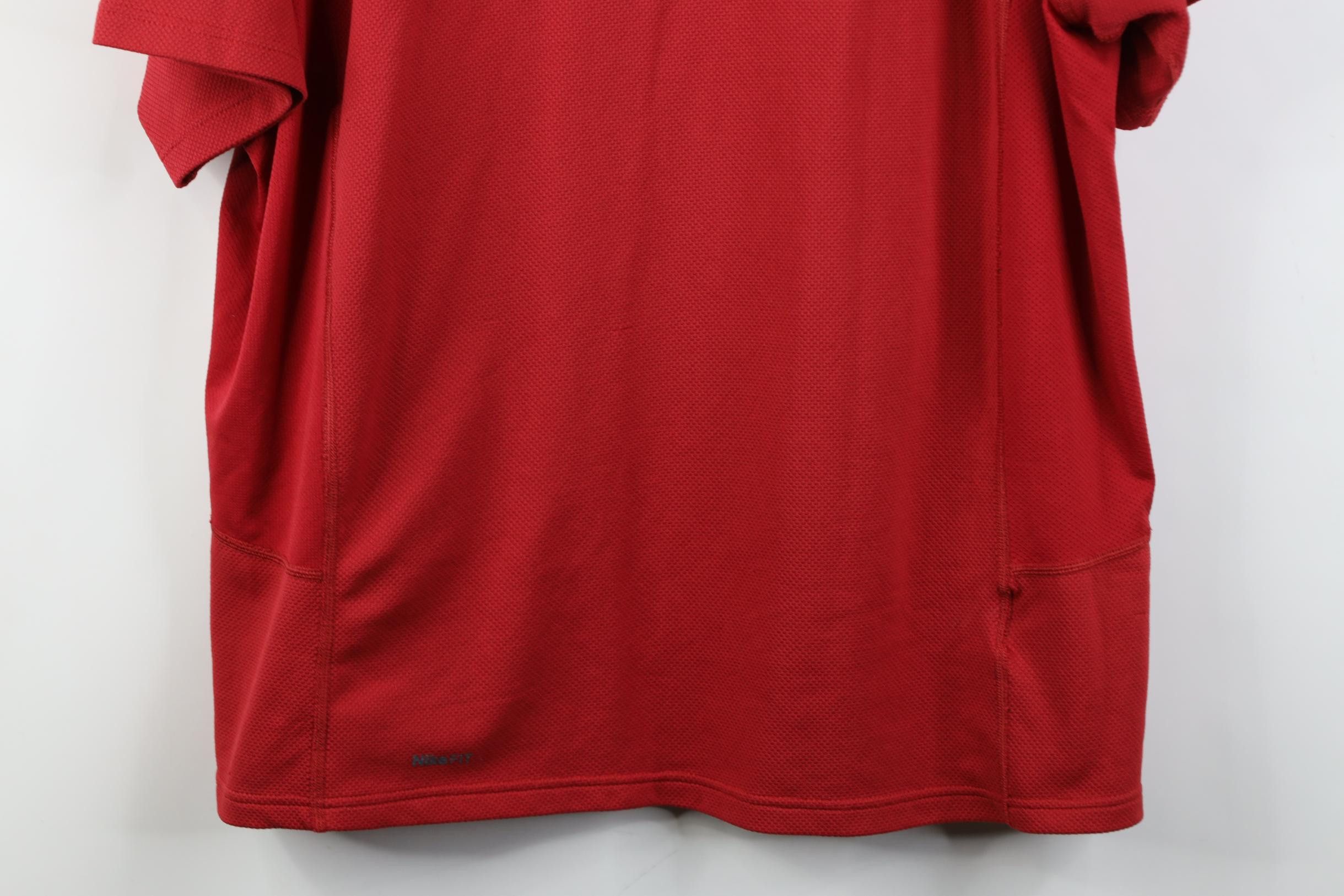 Nike Vintage Y2K Nike Swoosh Thermal Knit Short Sleeve T-Shirt Size US XL / EU 56 / 4 - 3 Thumbnail