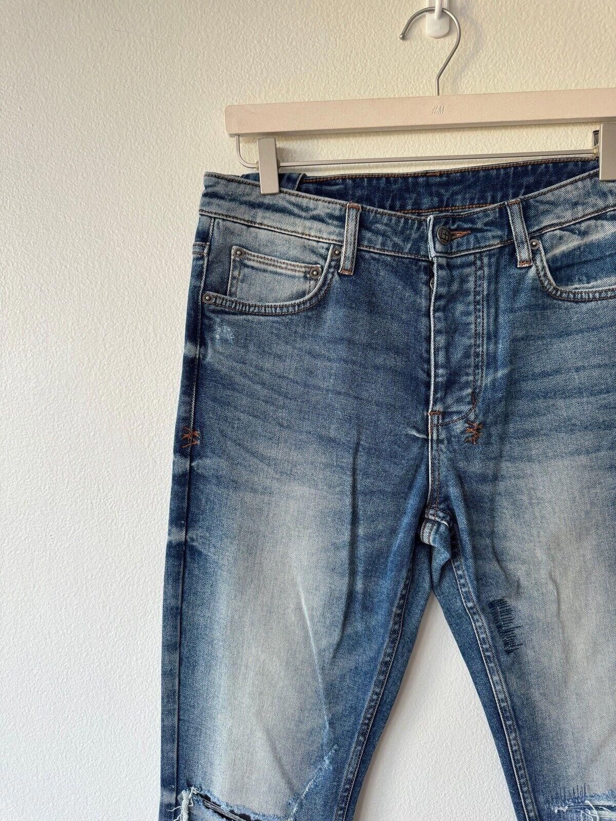 Ksubi new Ksubi mens denim jean chitch 32 blue back flag tag Size US 32 / EU 48 - 4 Thumbnail