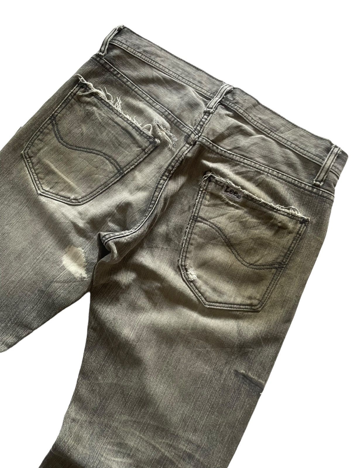 Hysteric Glamour × In The Attic × Lee Vintage Lee Japan Mud Claw Mark Distressed Denim Pants Size US 30 / EU 46 - 10 Thumbnail