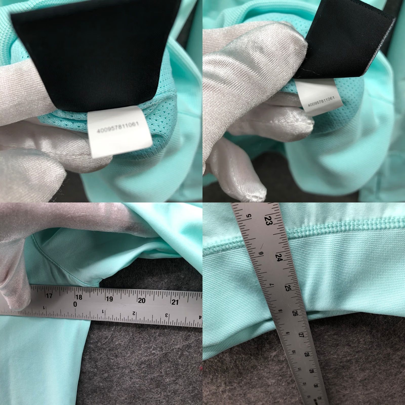 Fila Fila Lightweight Track Jacket Womens M Aqua Blue Ruched Full Zip Wind Running Size M / US 6-8 / IT 42-44 - 8 Thumbnail