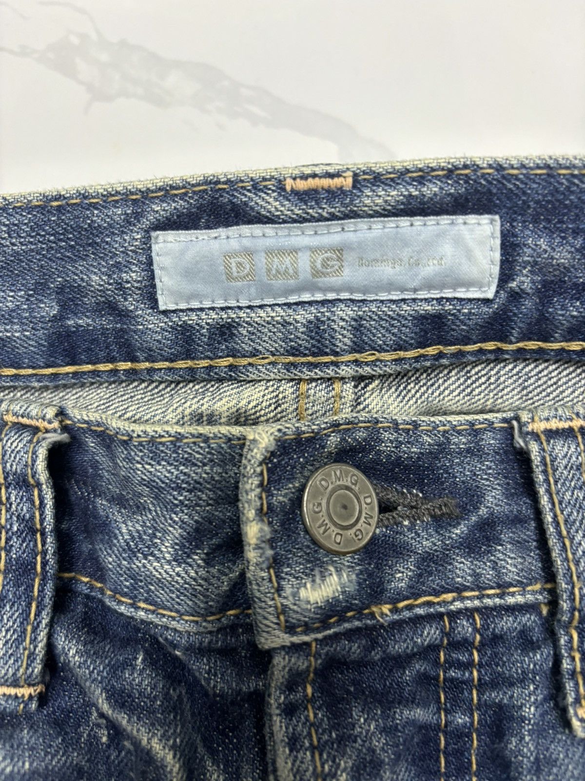 Hysteric Glamour 🇯🇵DMG DOMINGO BY SPELLBOUND DISTRESSED DENIM JEANS Size US 31 - 9 Thumbnail