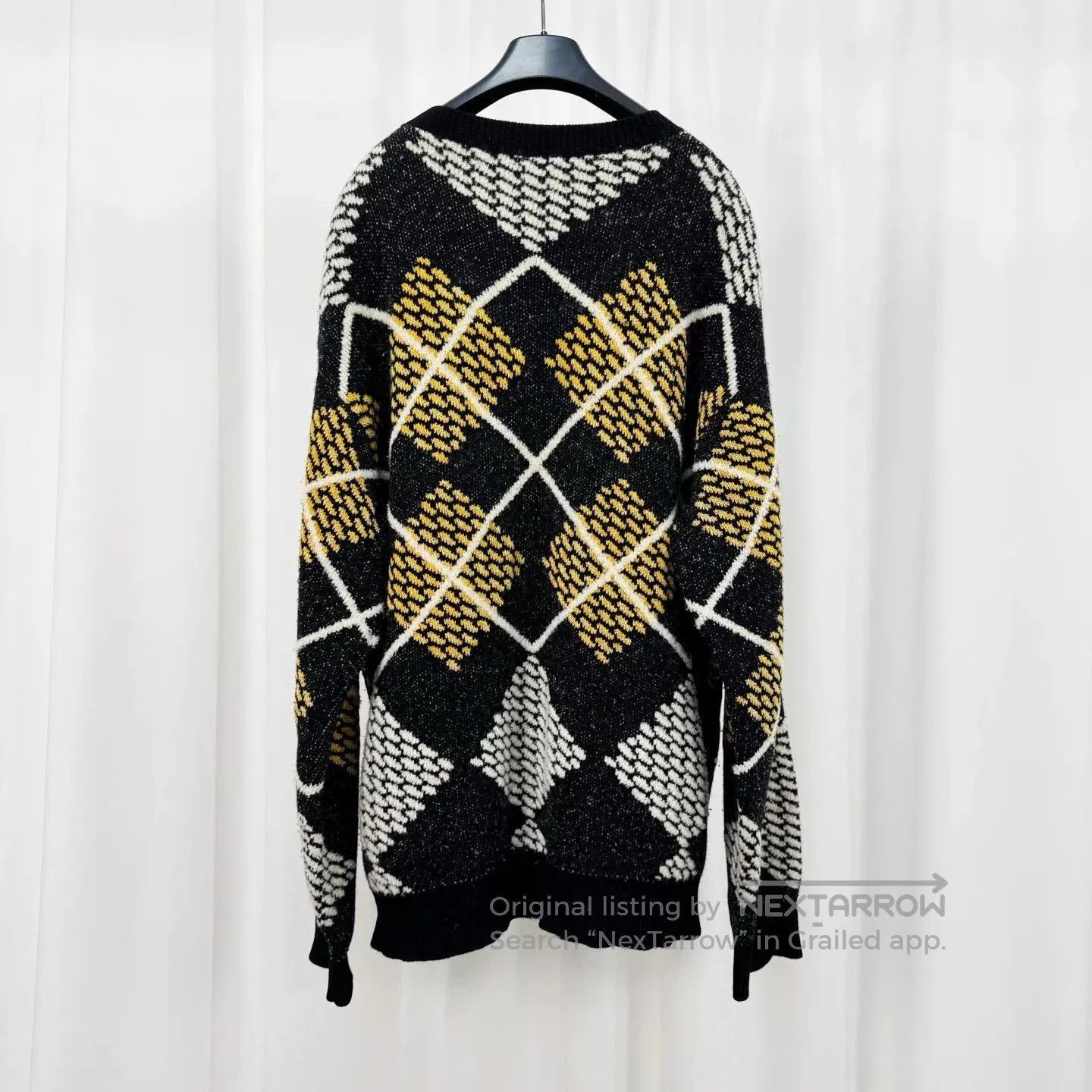 Louis Vuitton louis vuitton argyle pattern wool sweater. Size XXL / US 16-18 / IT 52-54 - 2 Thumbnail