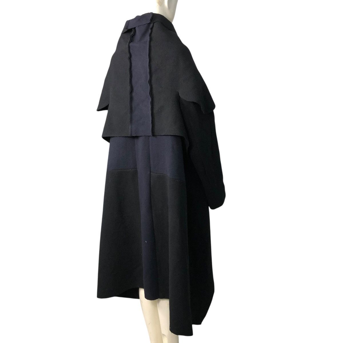 Comme des Garcons 🔥VINTAGE 2003 CAPE JACKET WOOL OVERSIZE ASYMMETRIC DRAPED Size US M / EU 48-50 / 2 - 11 Thumbnail