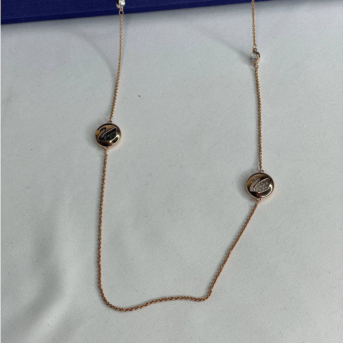 Swarovski Swarovski Hall Swan Strandage Rose Gold Plating Necklace Size ONE SIZE - 6 Thumbnail