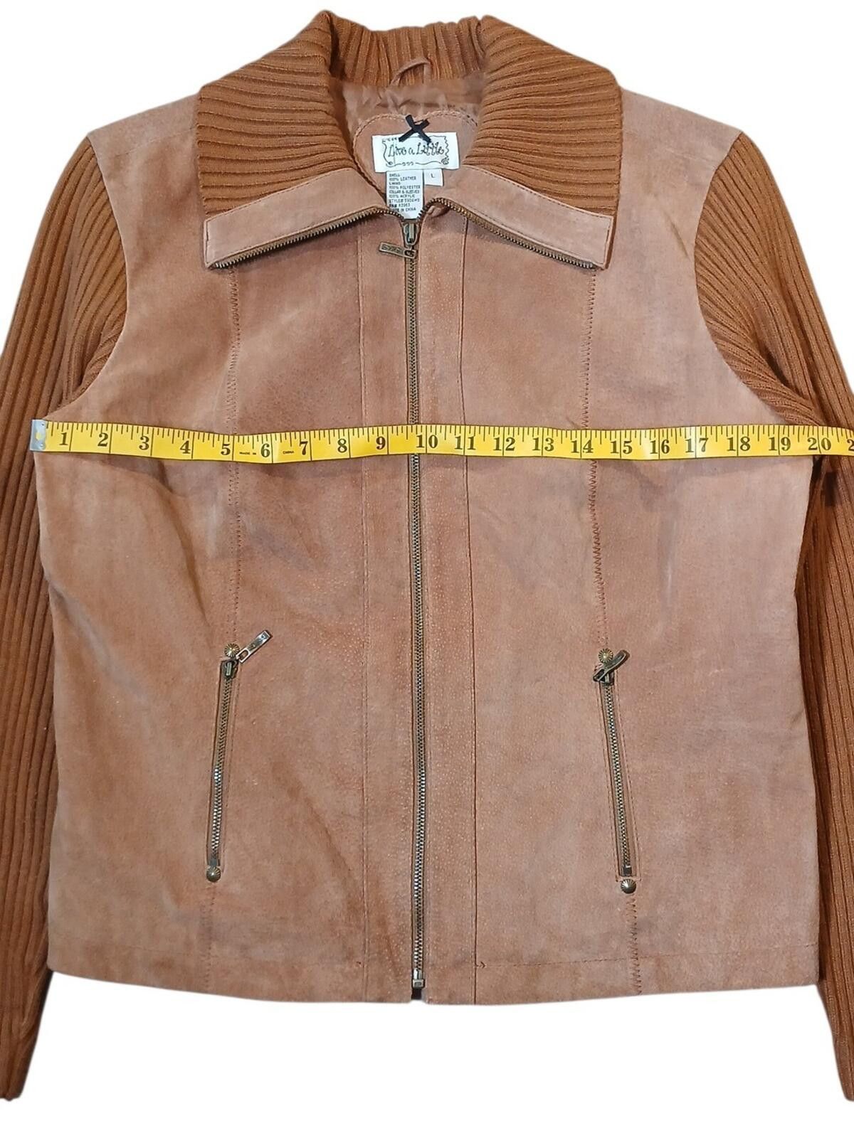 Other Live A Little suede ribbed knit jacket women's Size Large Size L / US 10 / IT 46 - 4 Thumbnail